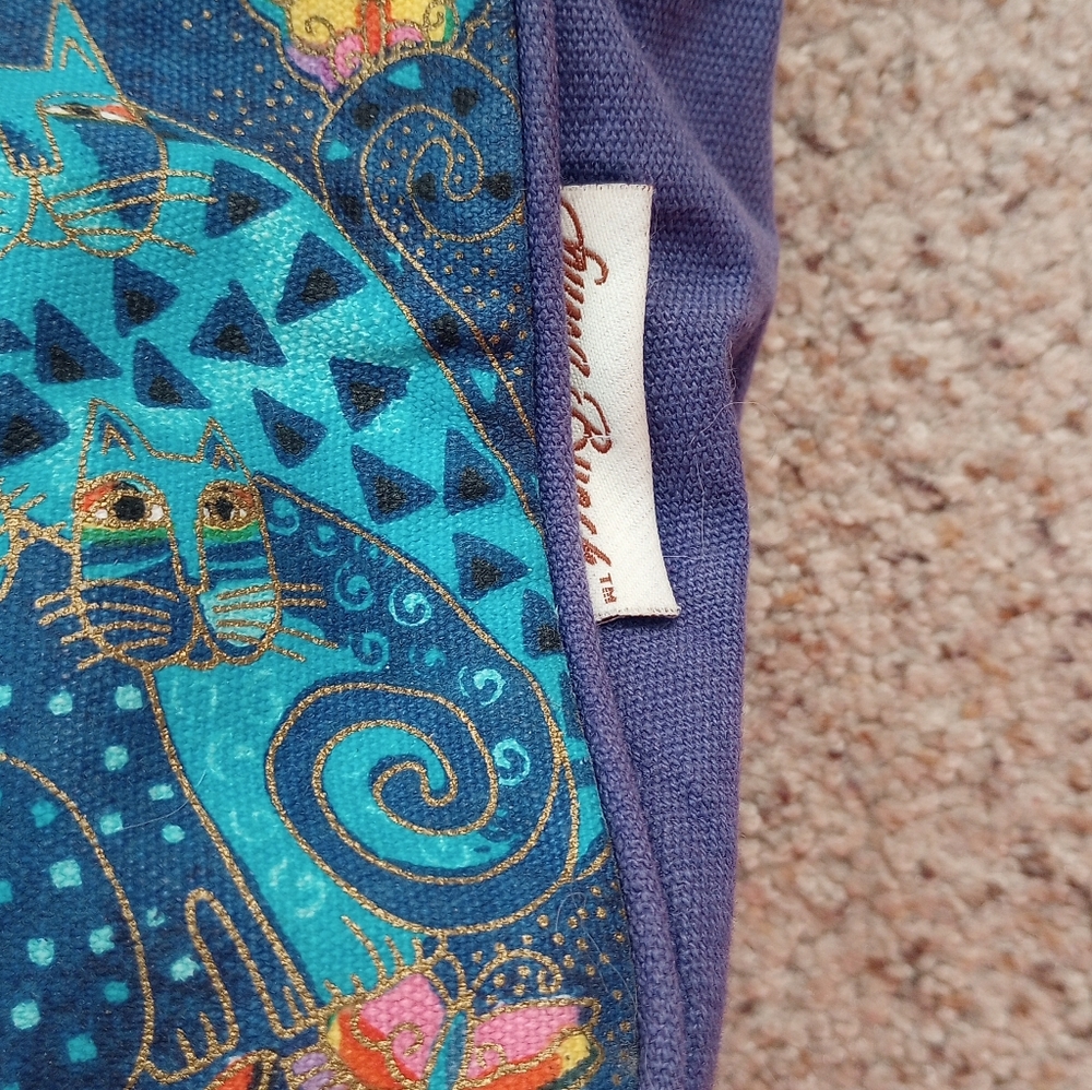Laurel Burch Blue Cat Purse - Picture 9 of 10